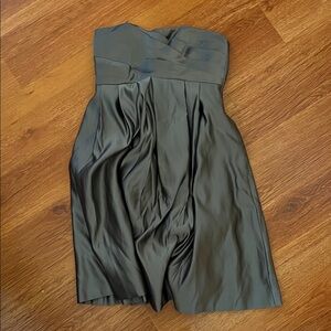 Melissa Sweet Elegant Strapless Gray Dress